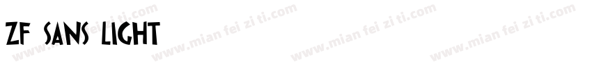 zf sans light字体转换